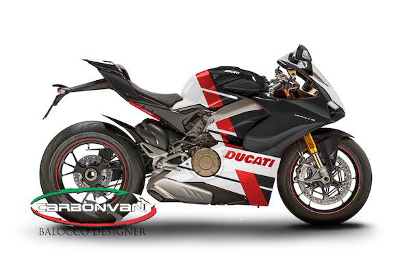 Carbonvani - Ducati Panigale V4 / S / Speciale "JENA Ver 2" Design Carbon Fiber Full Fairing Kit - ROAD VERSION (8 pieces) Carbonvani - Ducati Panigale V4 / S / Speciale "JENA Ver 2" Design Carbon Fiber Full Fairing Kit - ROAD VERSION (8 pieces)
